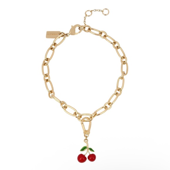 Coach Cherry Keychain / Charm with Gold Accents - Picture 3 of 5